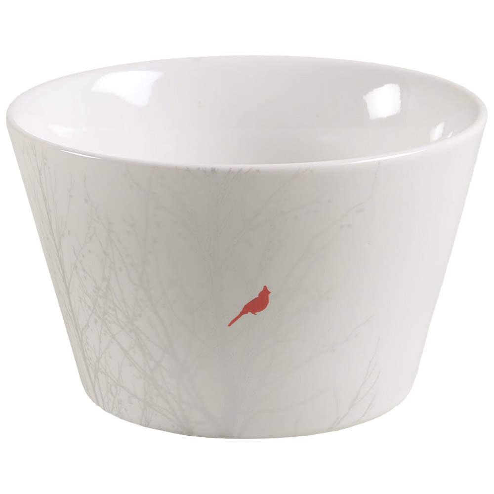 Winter Cardinal Individual Appetizer Bowl by 222 Fifth (PTS)-1