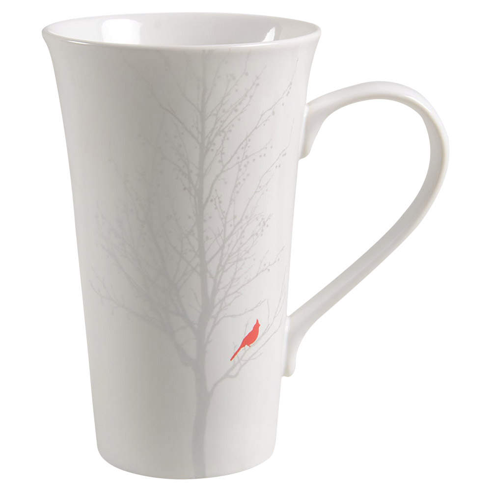 Winter Cardinal Latte Mug by 222 Fifth (PTS)-1