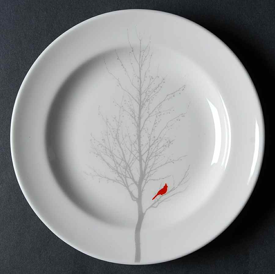Winter Cardinal Appetizer Plate by 222 Fifth (PTS)-1