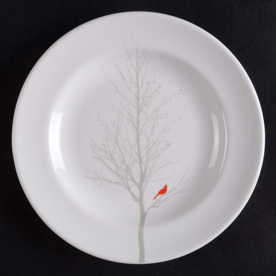 Winter Cardinal Appetizer Plate by 222 Fifth (PTS)-1