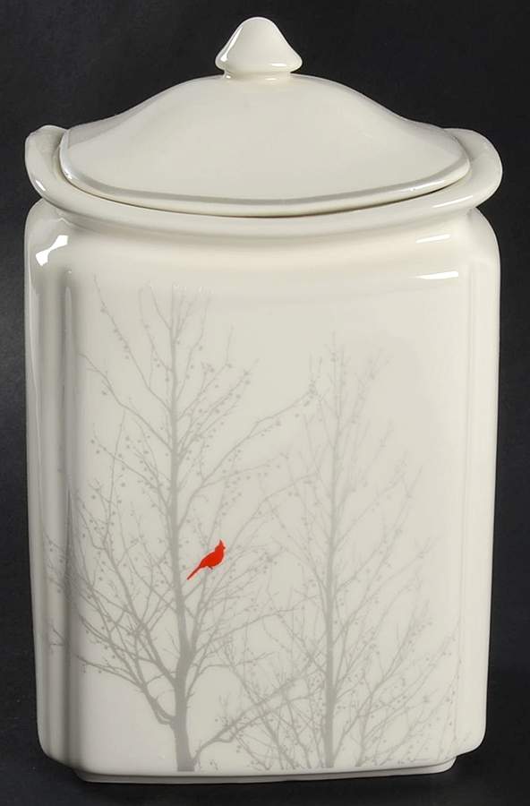 Winter Cardinal Medium Canister & Lid by 222 Fifth (PTS)-1