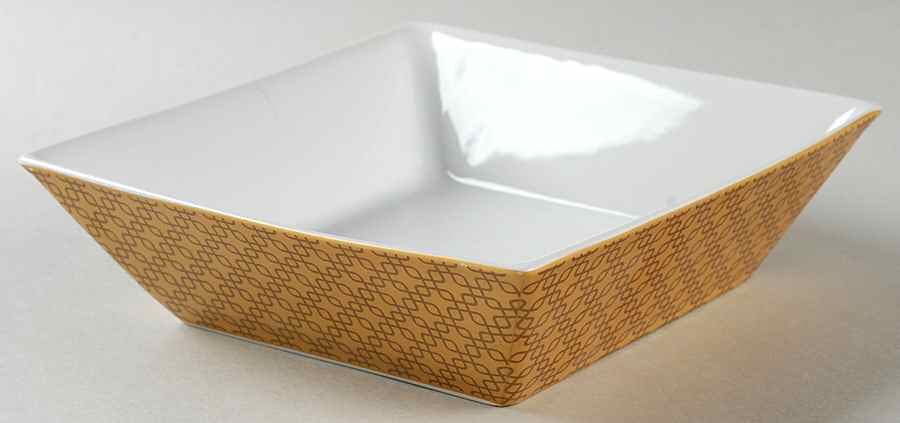Urban Link Gold Square Soup/Cereal Bowl by 222 Fifth (PTS)-1