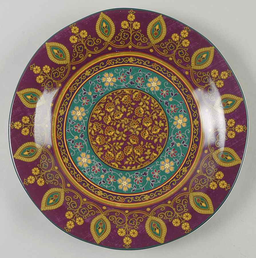 Kashmir Purple Dinner Plate by 222 Fifth (PTS)-1