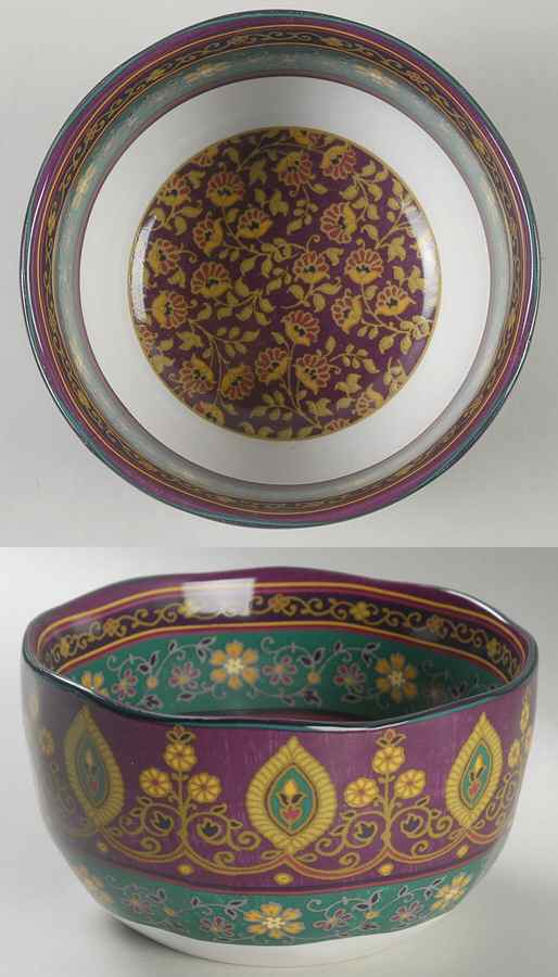 Kashmir Purple Soup/Cereal Bowl by 222 Fifth (PTS)-1