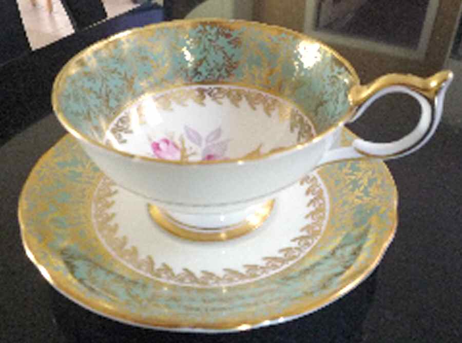 2639 Footed Cup & Saucer Set by John  Aynsley & Sons-1