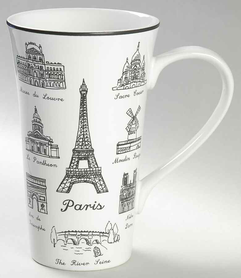 Around the City Latte Mug by 222 Fifth (PTS)-1
