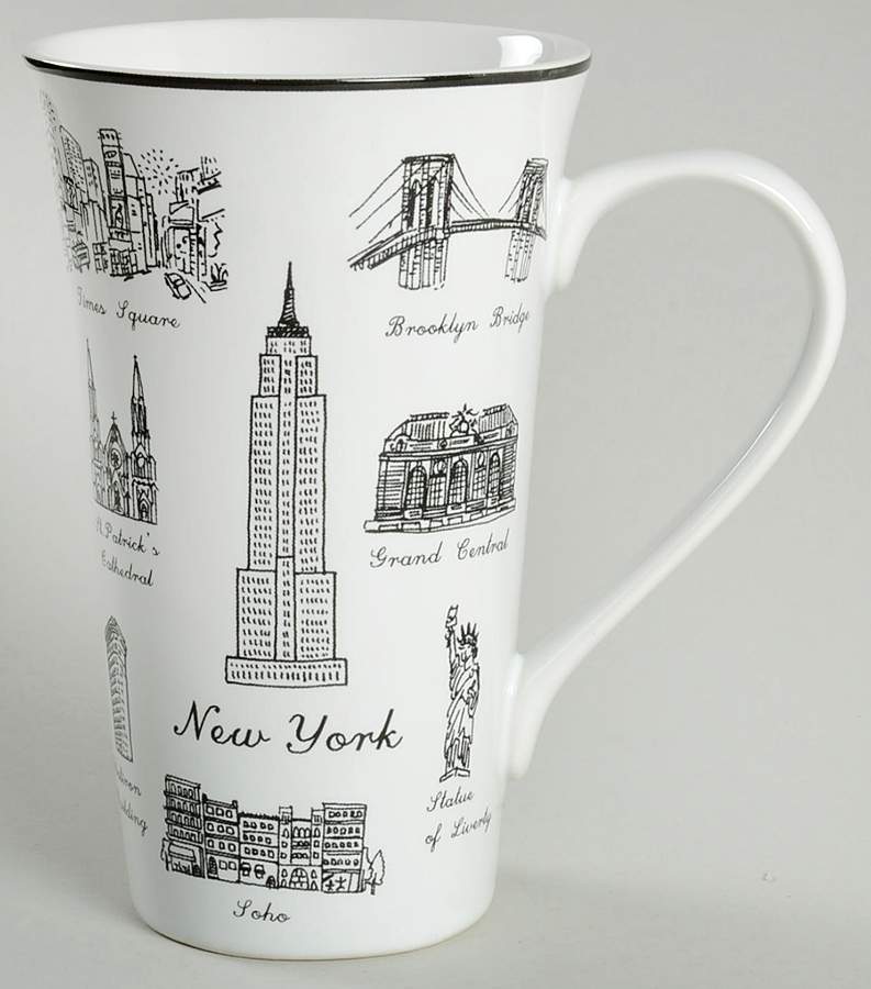Around the City Latte Mug by 222 Fifth (PTS)-1