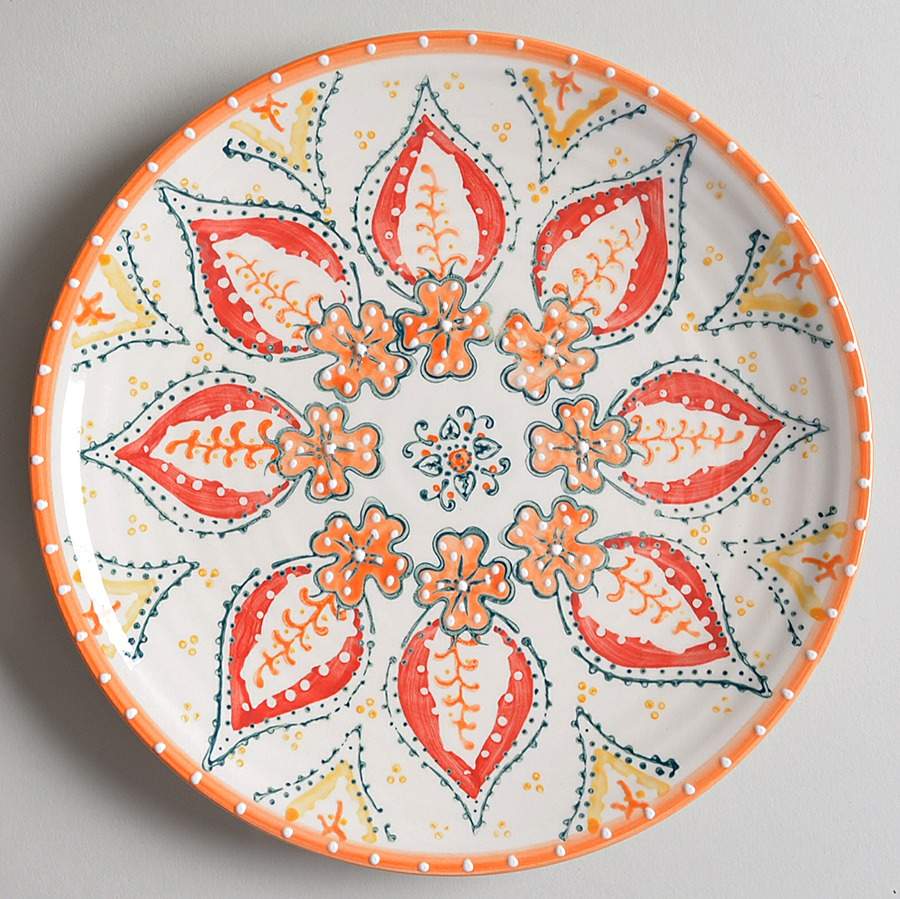 Sliced Persimmon Salad Plate by Anthropologie-1