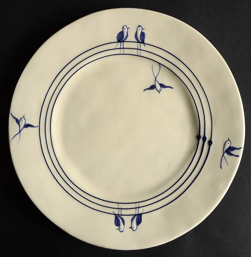 Birds On A Wire Dinner Plate by Anthropologie-1