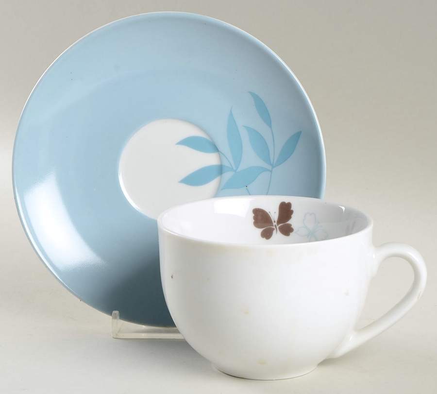 Nottingham Flat Cup & Saucer Set by Laura Ashley-1