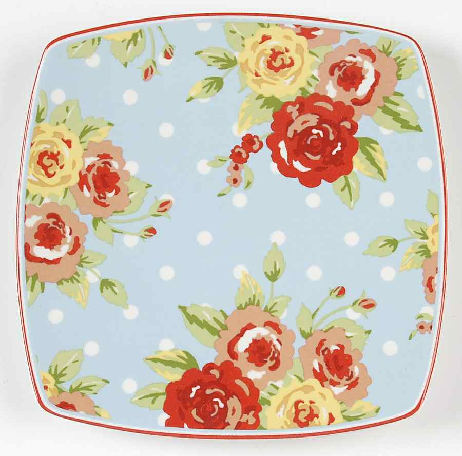New Country Square Appetizer Plate by 222 Fifth (PTS)-1