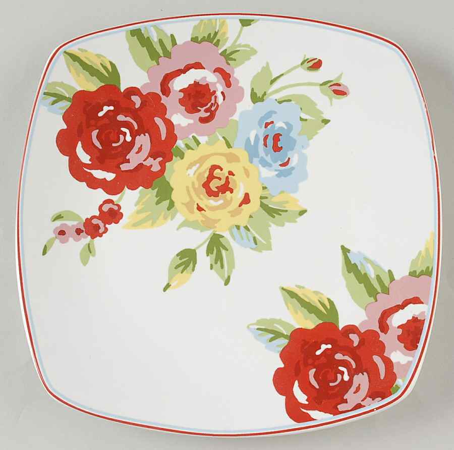 New Country Square Salad Plate by 222 Fifth (PTS)-1