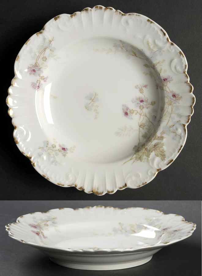 AKF54 Large Rim Soup Bowl by A Klingenberg France-Austria-1