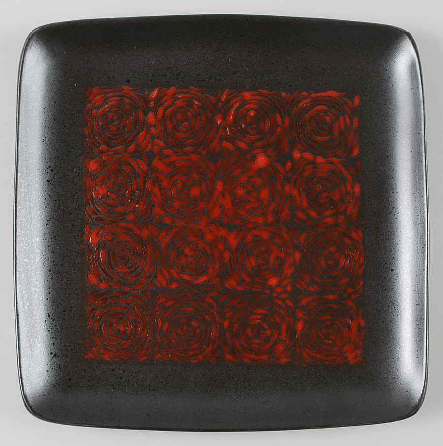 Yardley Red Dinner Plate by American Atelier-1