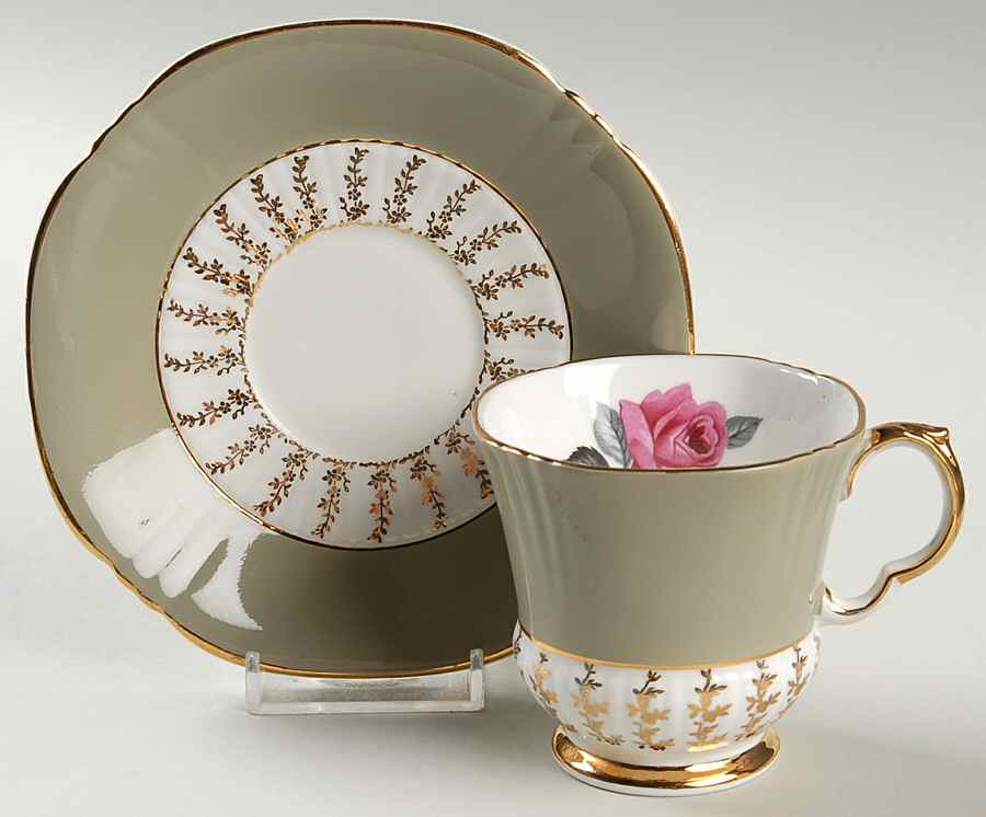 0271 Footed Cup & Saucer Set by Adderley-1