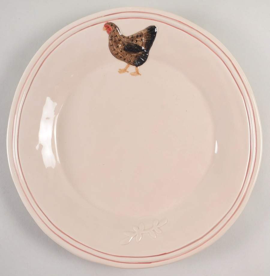 Rustic Hen Dinner Plate by ARTEflorum-1