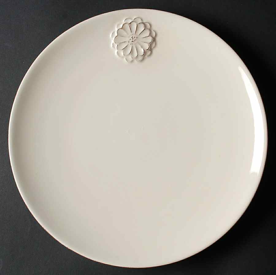 A2A3 Cream Dinner Plate by Artistic Accents-1