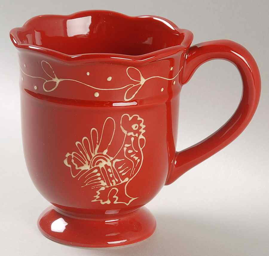 Red Rooster Mug by American Atelier-1