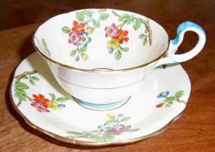 B1929 Footed Cup & Saucer Set by John  Aynsley & Sons-1