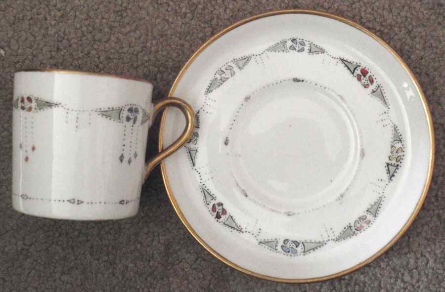 AYN215 Flat Demitasse Cup & Saucer Set by John  Aynsley & Sons-1