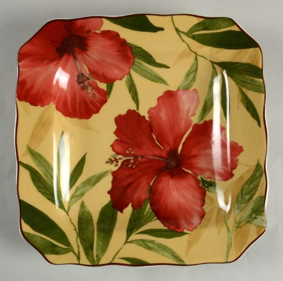 Savannah Breeze Square Salad Plate by 222 Fifth (PTS)-1