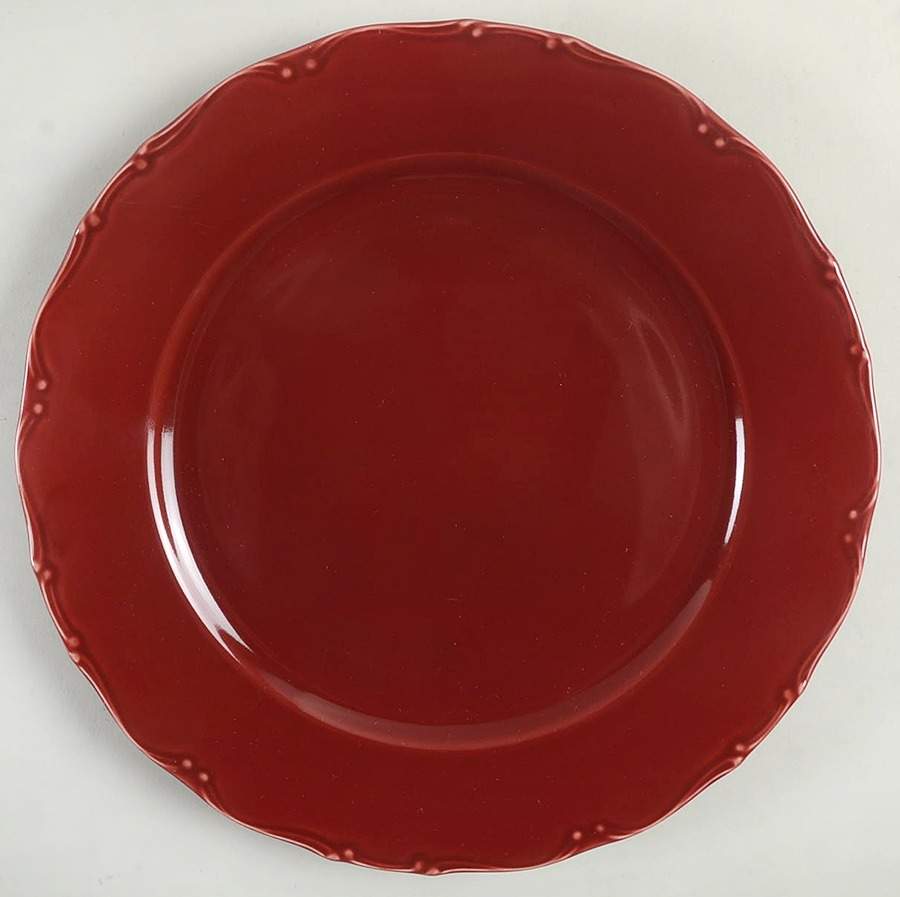 Romantic Burgundy Dinner Plate by April Cornell-1
