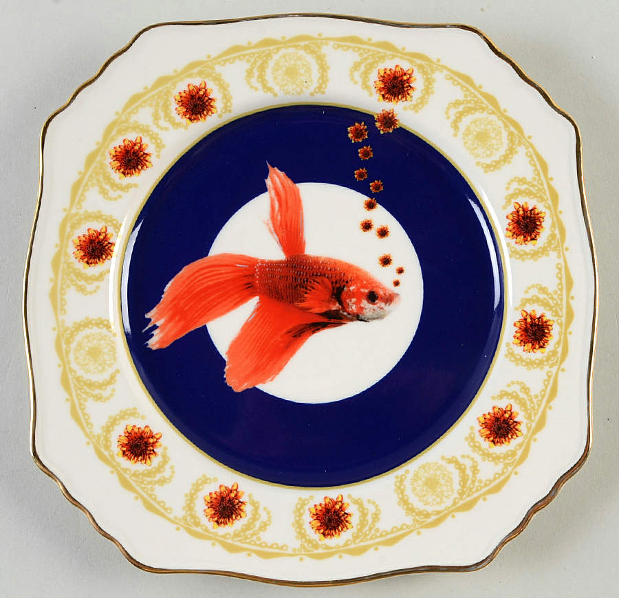 Nature Table Square Salad/Dessert Plate by Anthropologie-1