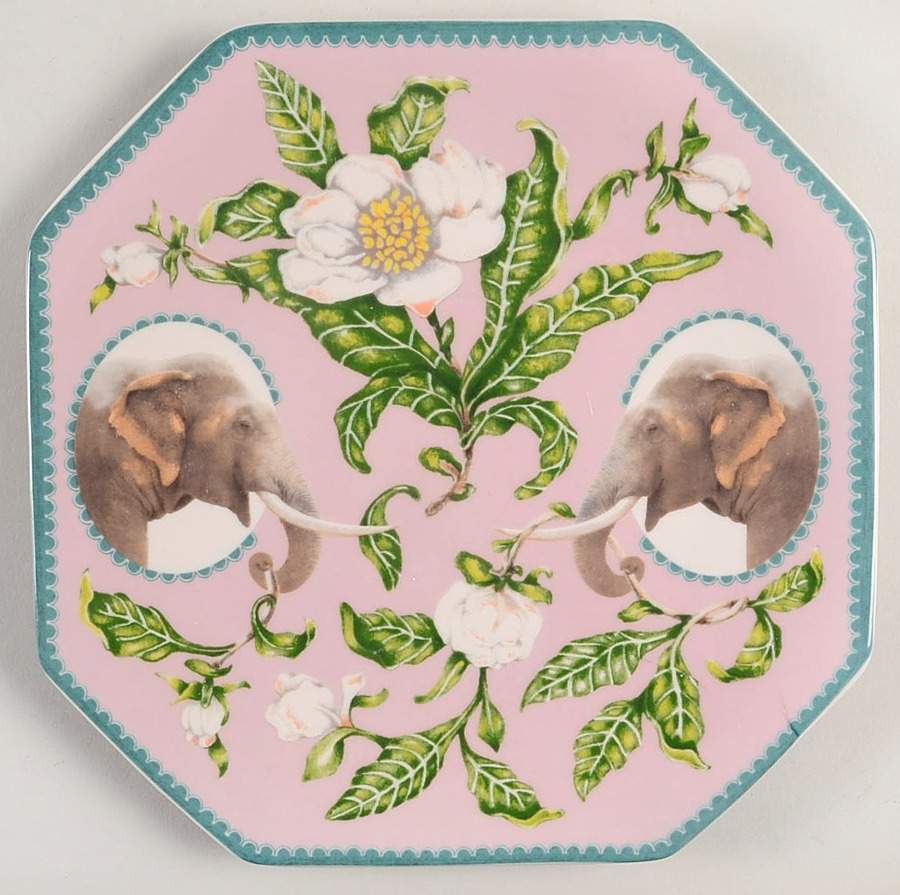 Nature Table Square Salad/Dessert Plate by Anthropologie-1