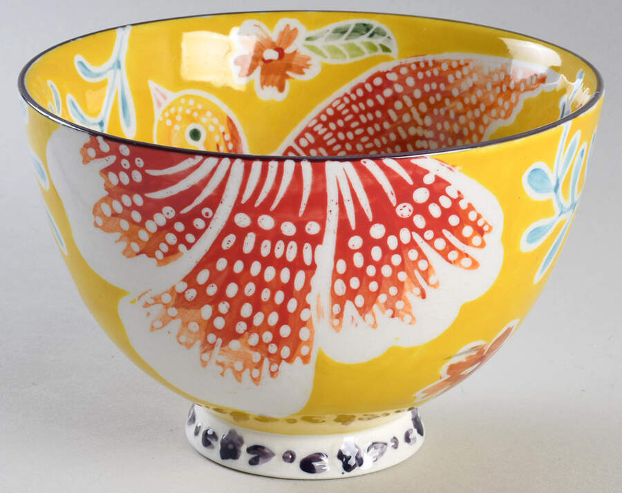 Flame Leaf Soup/Cereal Bowl by Anthropologie-1