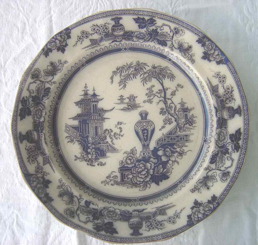 Jeddo Purple Dinner Plate by Adams China-1