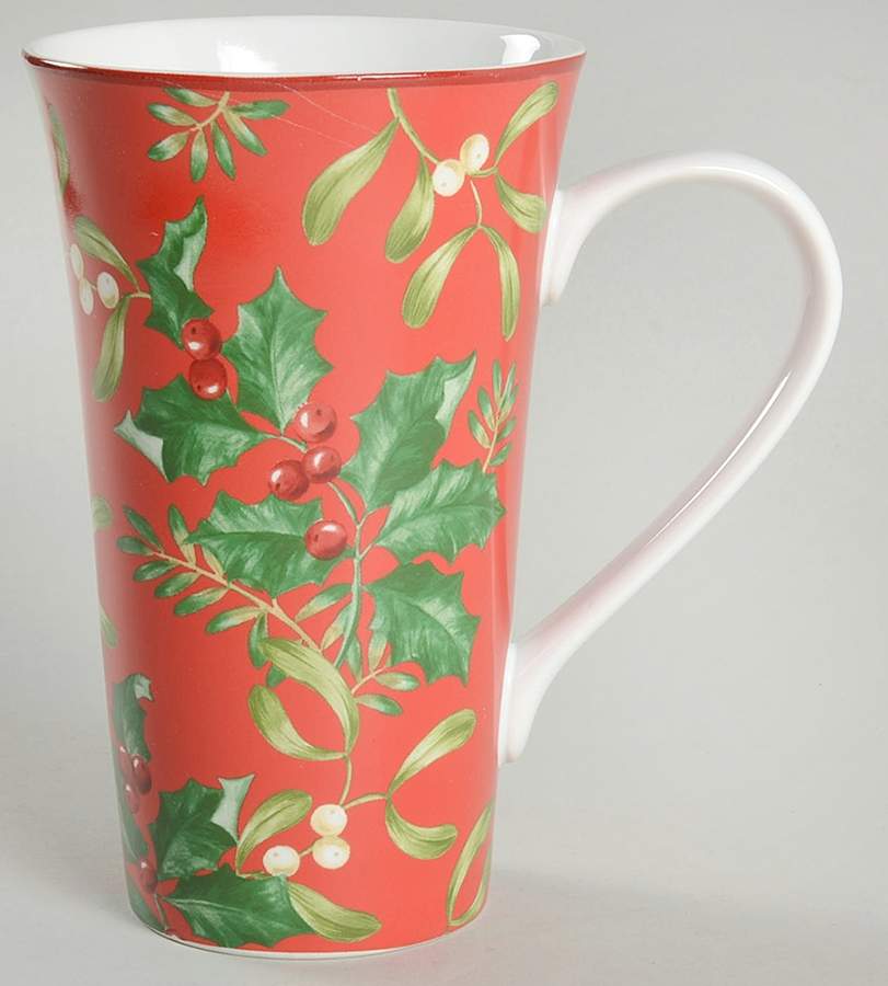 Christmas Foliage Latte Mug by 222 Fifth (PTS)-1