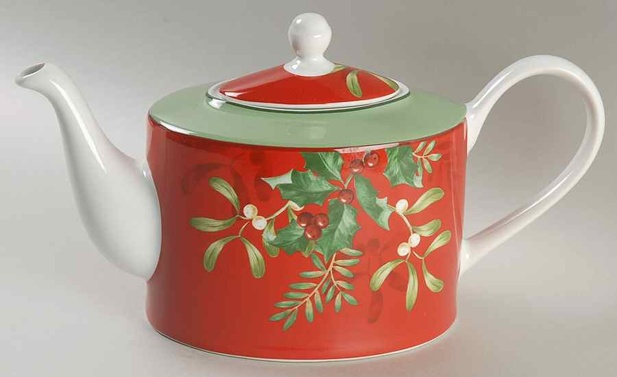 Christmas Foliage Teapot & Lid by 222 Fifth (PTS)-1