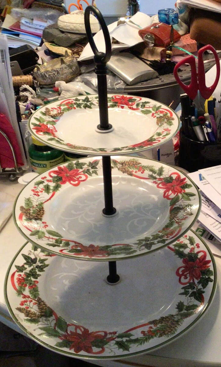Holiday Festivities 3-Tiered Serving Tray (DP, SP, BB) by 222 Fifth (PTS)-1