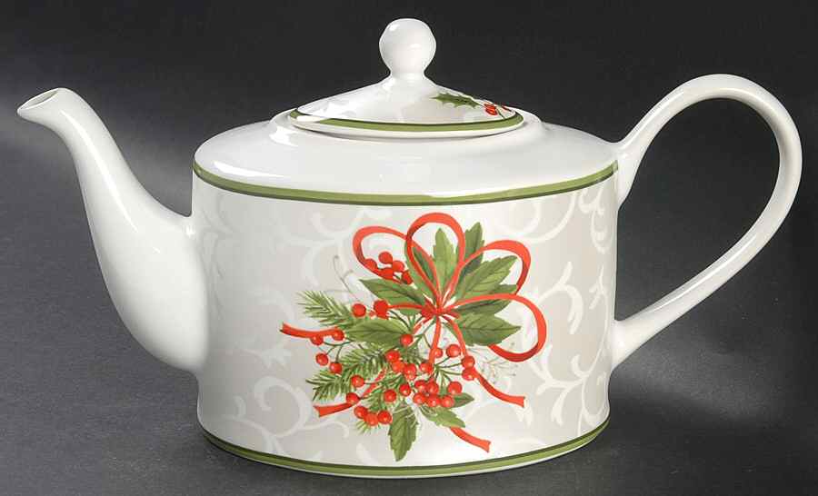 Holiday Festivities Teapot & Lid by 222 Fifth (PTS)-1