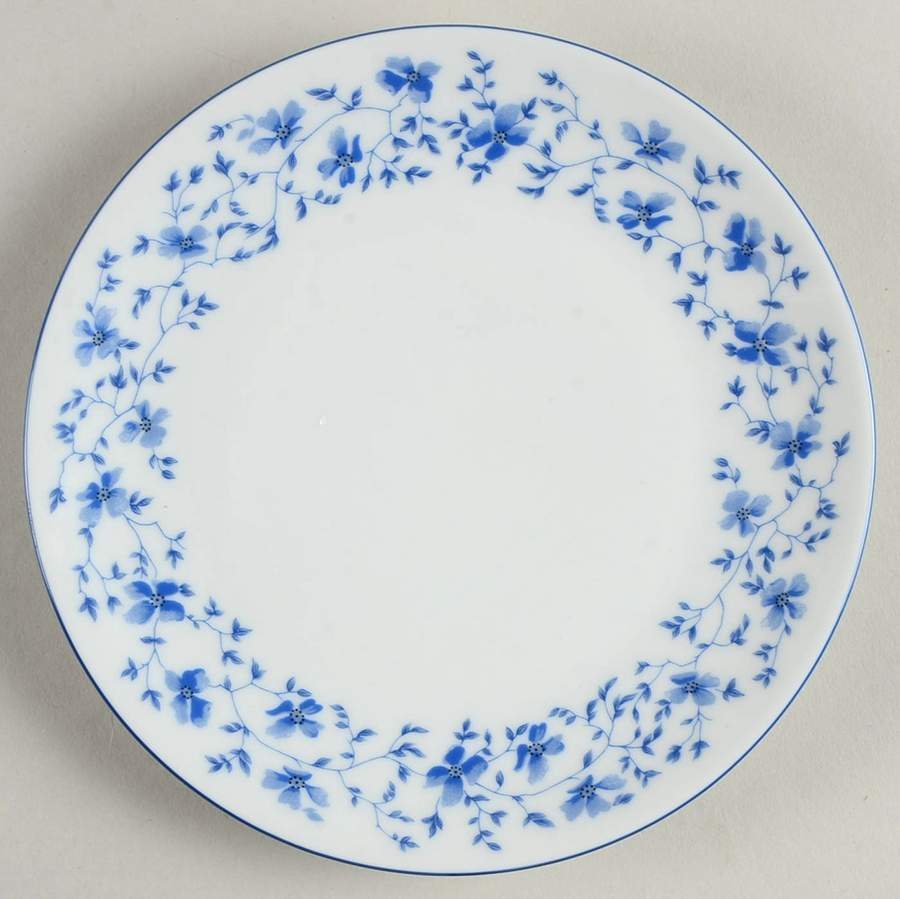 Blue Flowers (Blue Trim, Coupe) Bread & Butter Plate by Arzberg-1