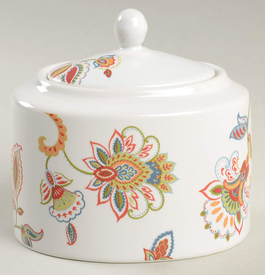 Jacobean Trail Sugar Bowl & Lid by 222 Fifth (PTS)-1