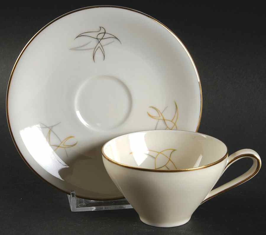 Schwalben (Swallows) Flat Demitasse Cup & Saucer Set by Alka-1