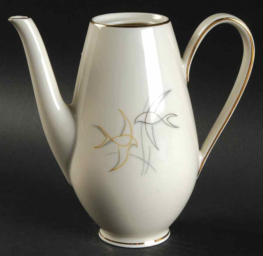 Schwalben (Swallows) Mini Coffee Pot No Lid by Alka-1