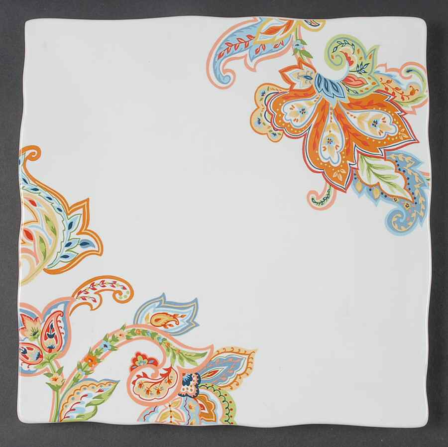 Indochine Square Dinner Plate by 222 Fifth (PTS)-1