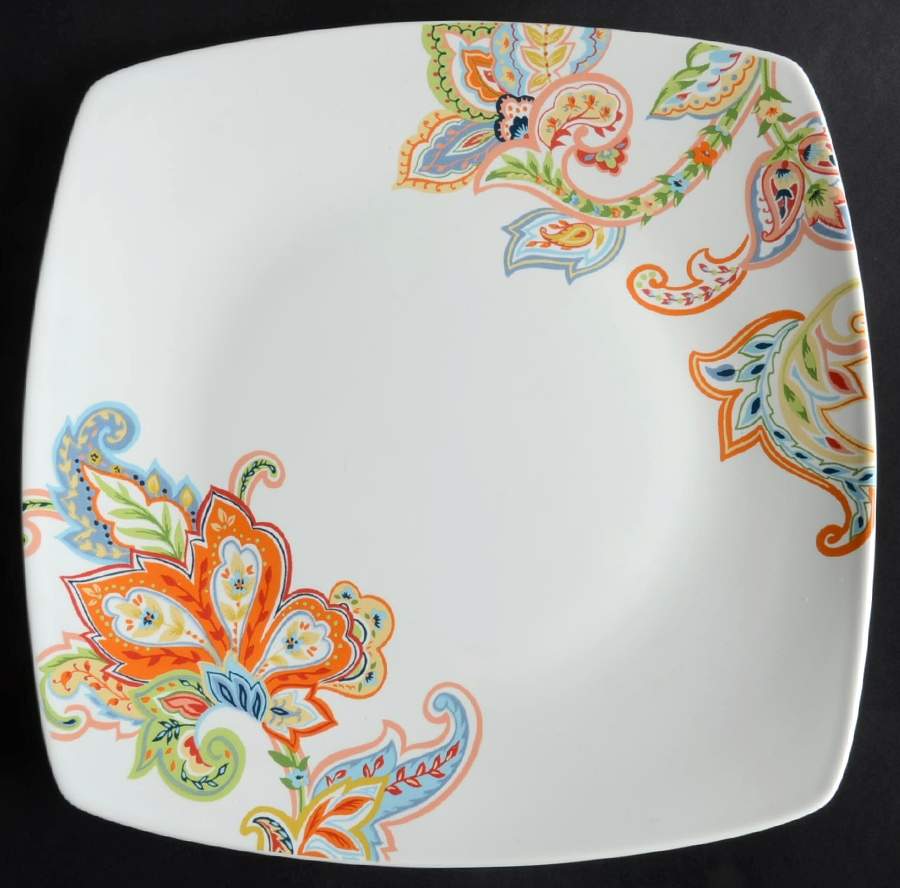 Indochine Square Dinner Plate by 222 Fifth (PTS)-1