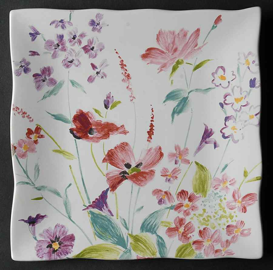Garden Beauty Square Salad Plate by 222 Fifth (PTS)-1