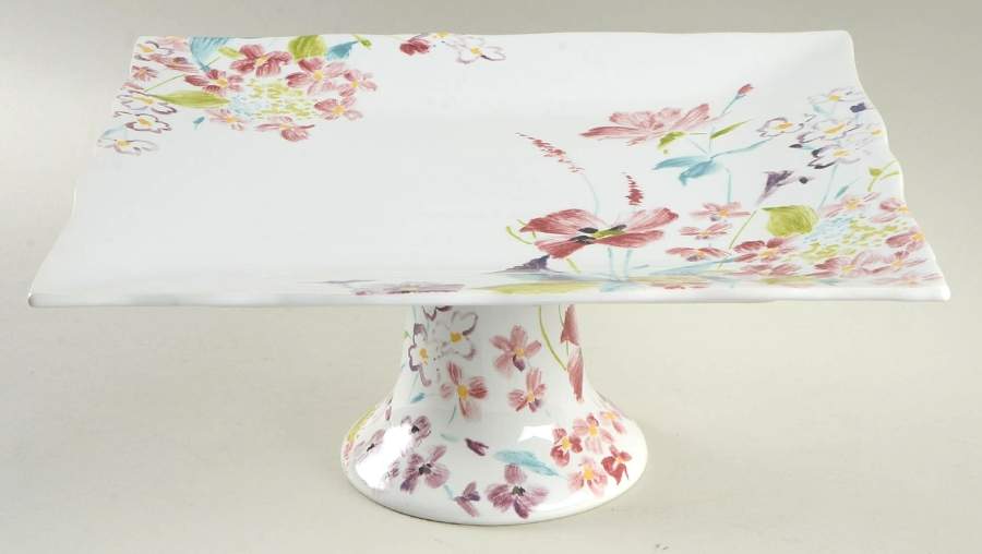Garden Beauty 10" Diameter Pedestal Cake Stand by 222 Fifth (PTS)-1