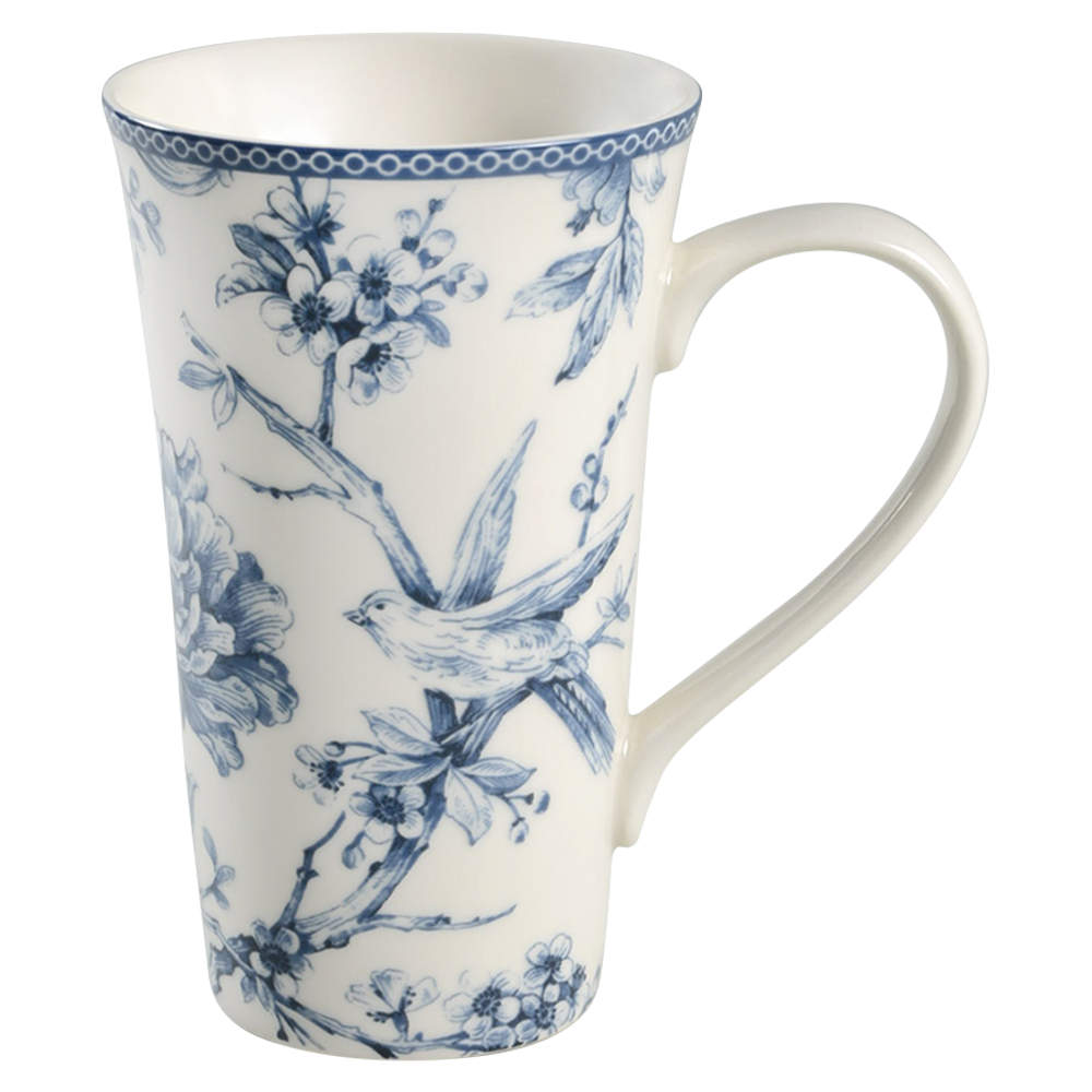Adelaide Blue and White Latte Mug by 222 Fifth (PTS)-1