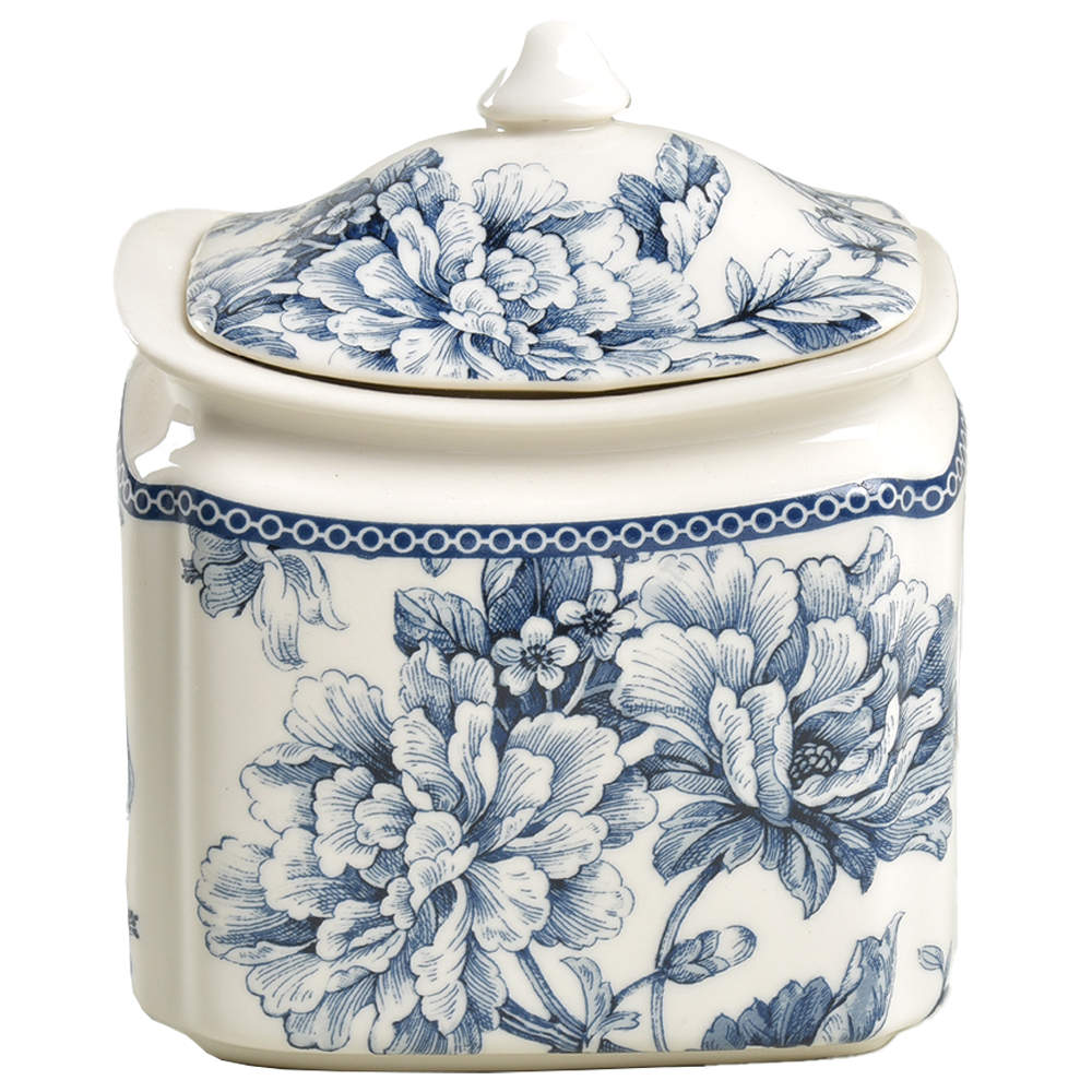 Adelaide Blue and White Small Canister & Lid by 222 Fifth (PTS)-1