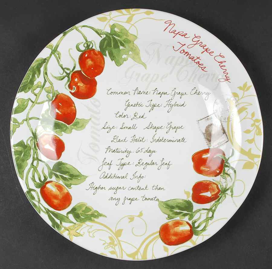 Heirloom Tomatoes Dinner Plate by 222 Fifth (PTS)-1