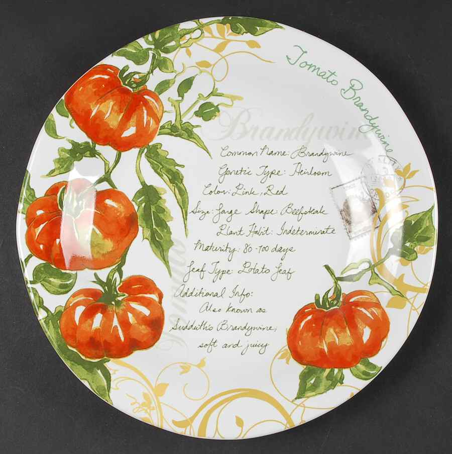 Heirloom Tomatoes Dinner Plate by 222 Fifth (PTS)-1