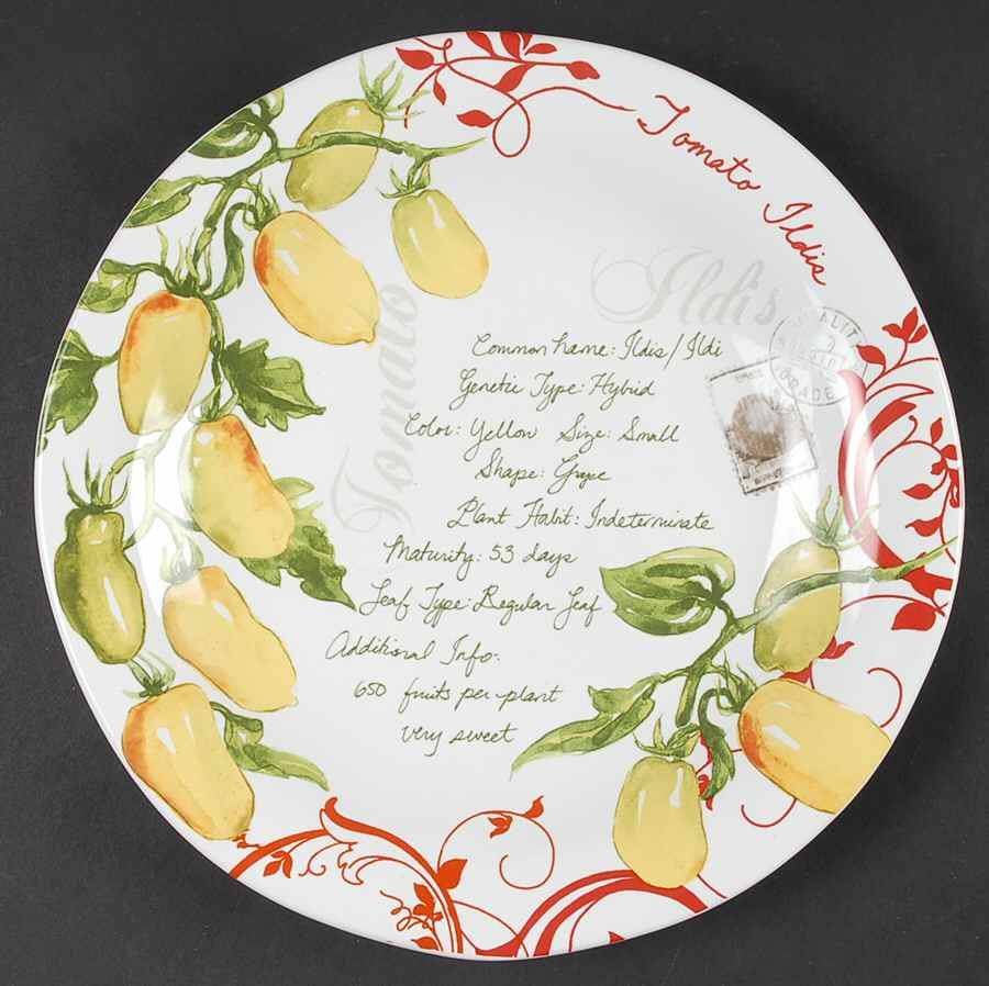 Heirloom Tomatoes Dinner Plate by 222 Fifth (PTS)-1