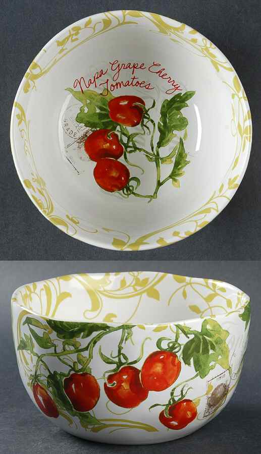 Heirloom Tomatoes Soup/Cereal Bowl by 222 Fifth (PTS)-1