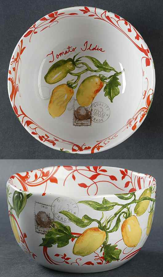 Heirloom Tomatoes Soup/Cereal Bowl by 222 Fifth (PTS)-1
