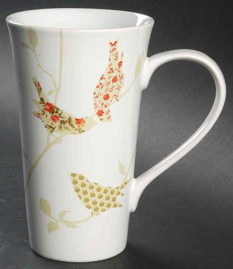 Chintz Birds Latte Mug by 222 Fifth (PTS)-1